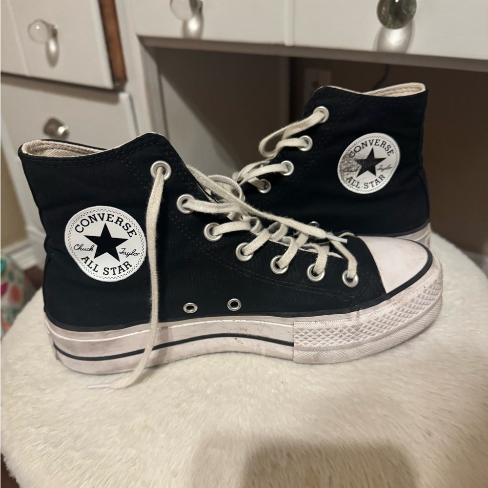 Converse Black and White High-Tops